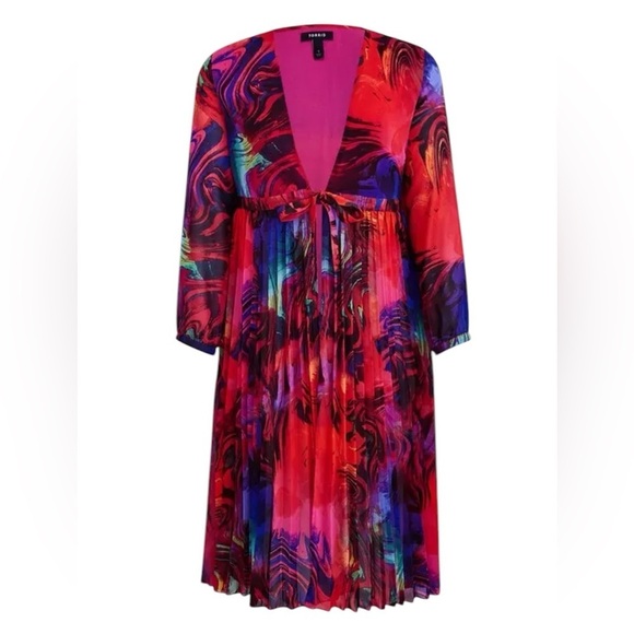 torrid Jackets & Blazers - Torrid Chiffon Long Sleeve Kimono Size 2X